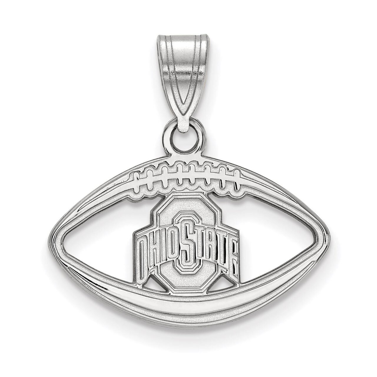 Ohio State University Pendant in Football Sterling Silver SS018OSU, MPN: SS018OSU, 886774693224