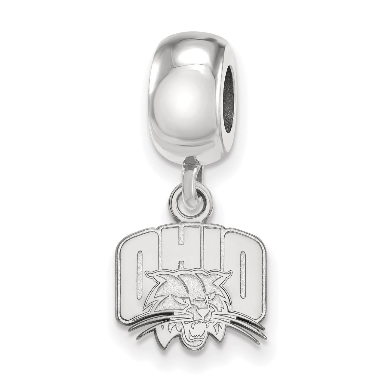 Ohio University Bead Charm Extra Small Dangle Sterling Silver SS018OU