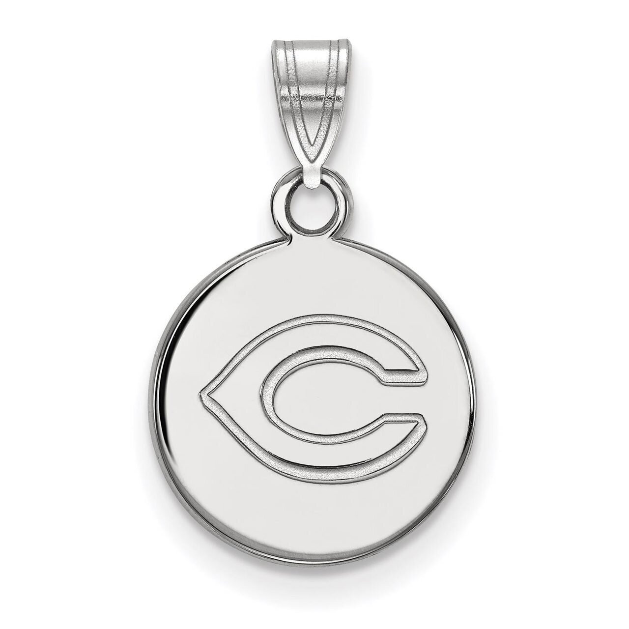 Cincinnati Reds Small Disc Pendant Sterling Silver SS018RDS