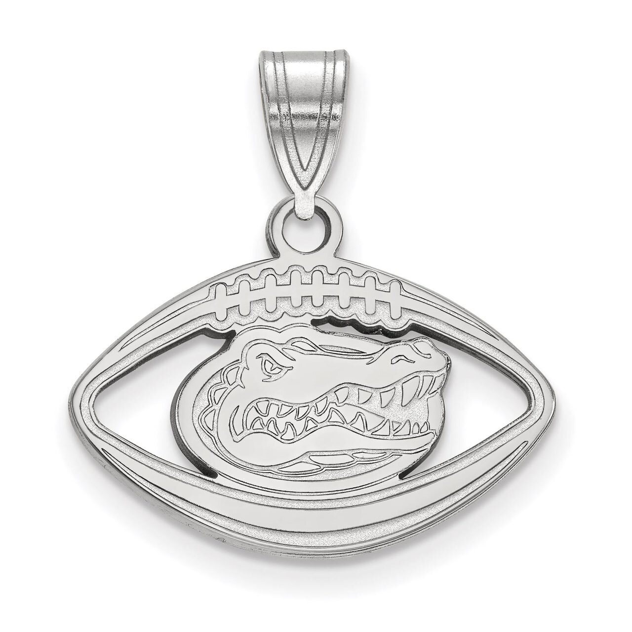 University of Florida Pendant in Football Sterling Silver SS018UFL