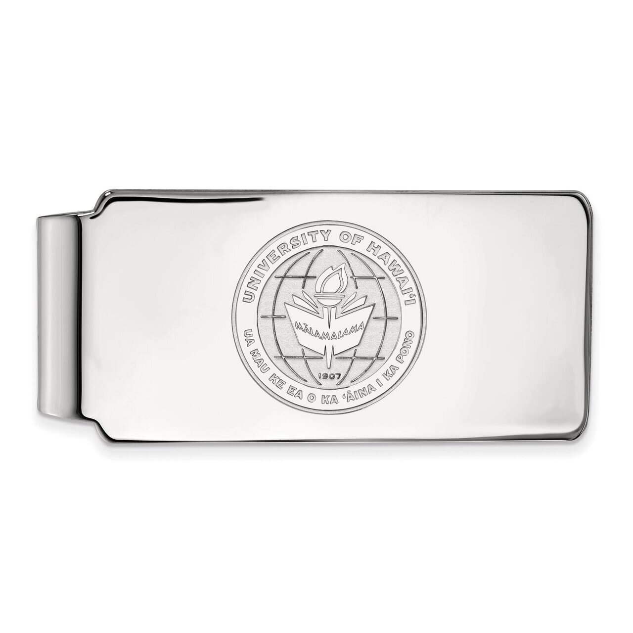The University of Hawai&#39;i Money Clip Crest Sterling Silver SS018UHI, MPN: SS018UHI, 886774707471