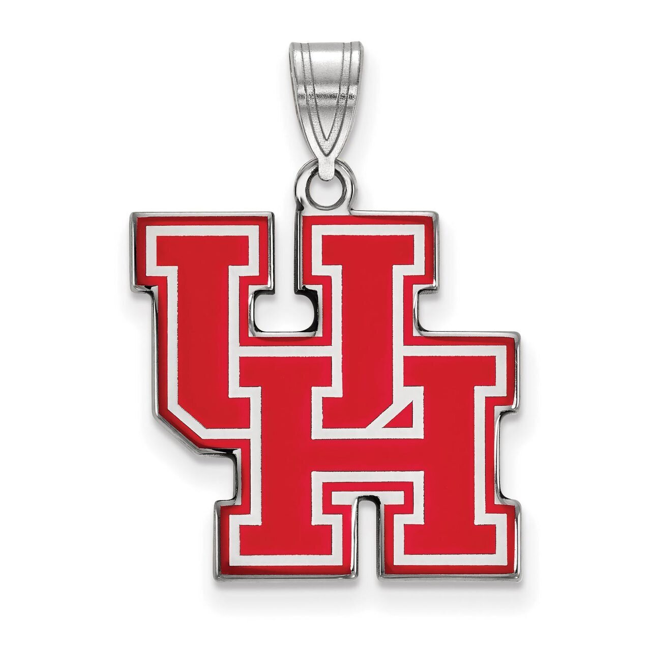 University of Houston Large Enamel Pendant Sterling Silver SS018UHO, MPN: SS018UHO, 886774707631