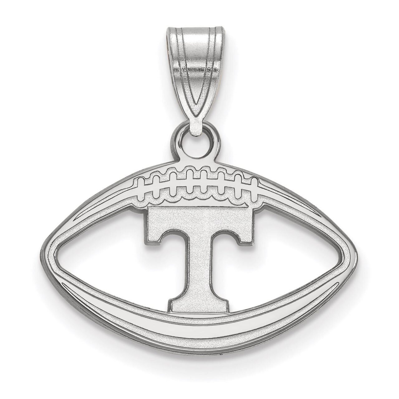University of Tennessee Pendant in Football Sterling Silver SS018UTN