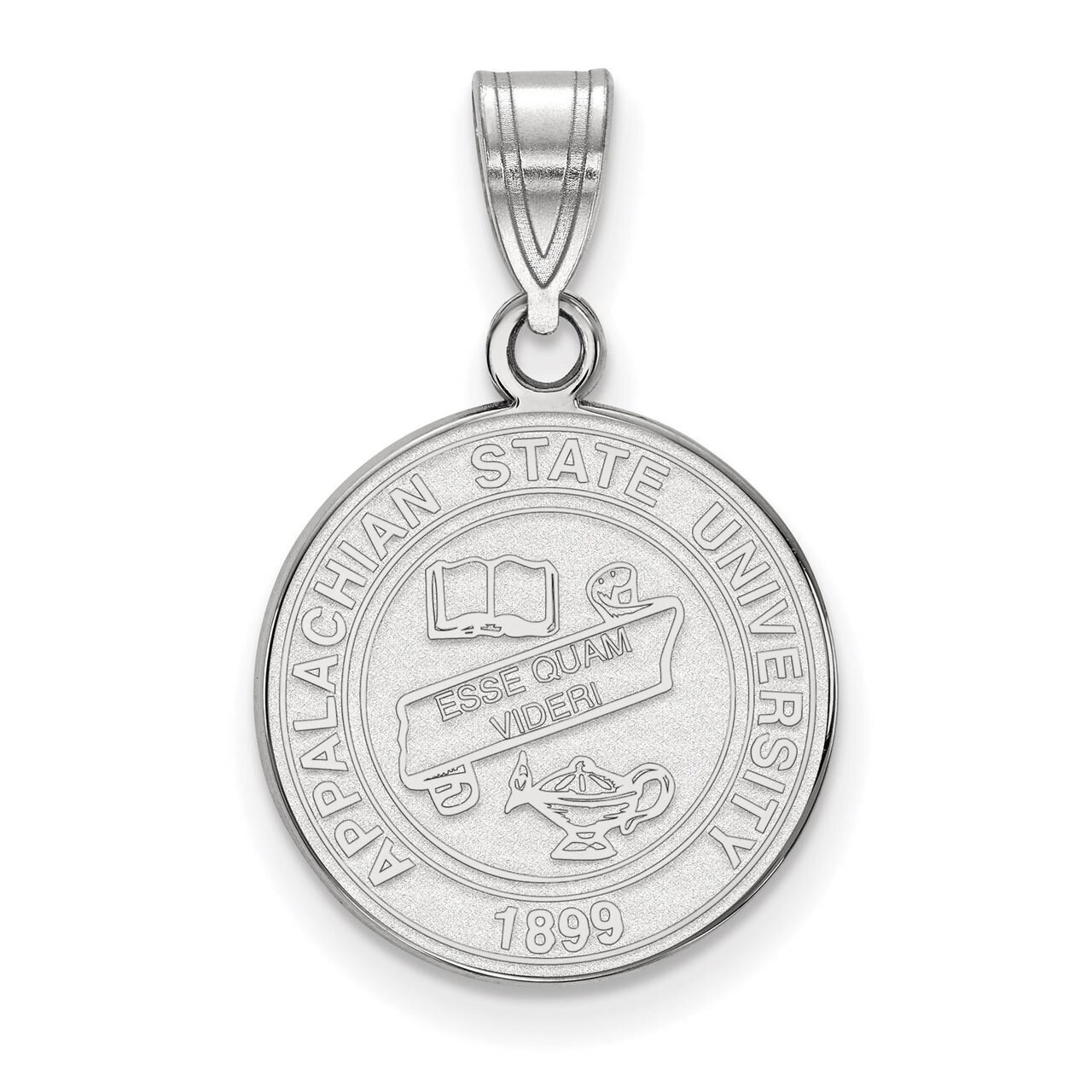 Appalachian State University Medium Crest Pendant Sterling Silver SS019APS