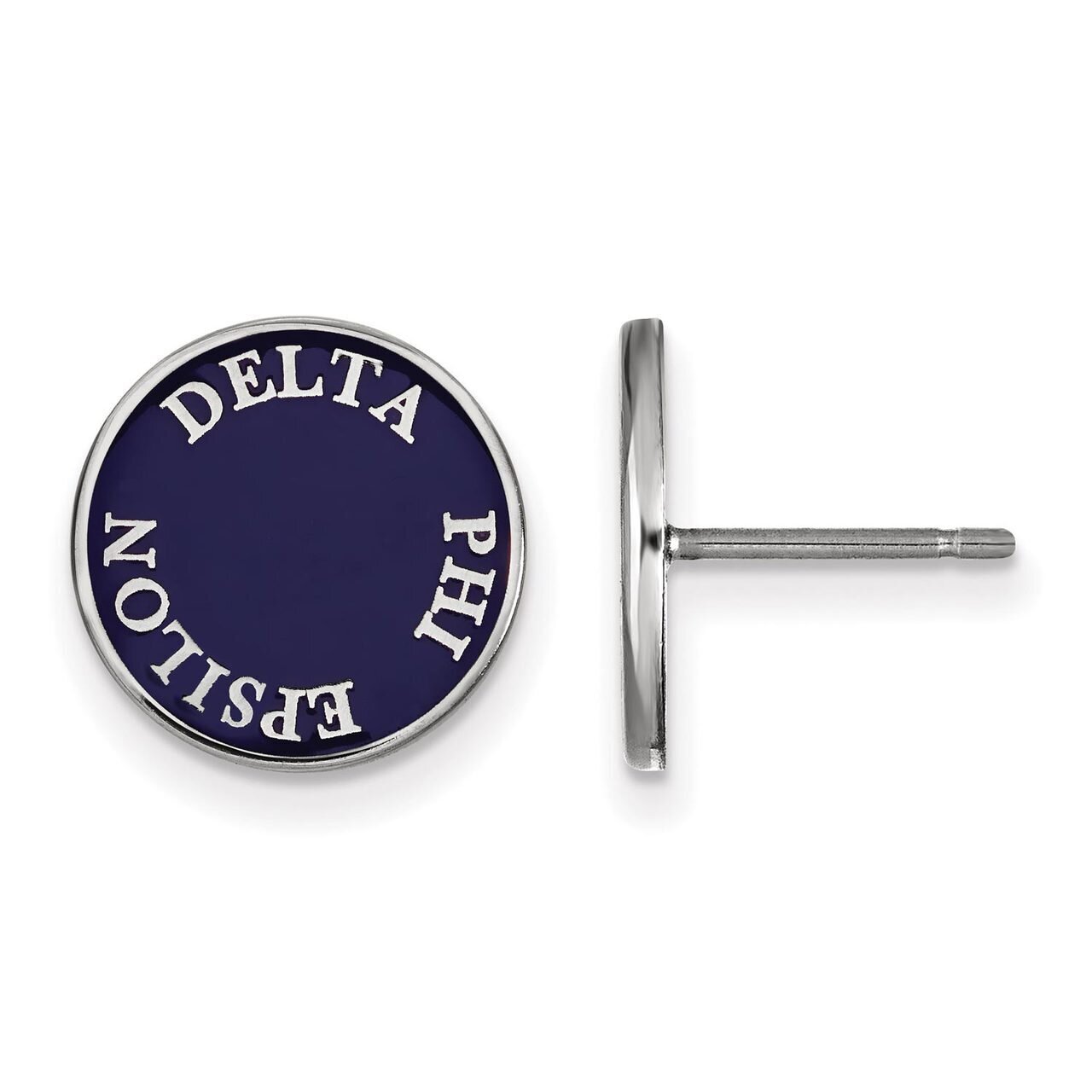 Delta Phi Epsilon Enameled Post Earrings Sterling Silver SS019DPH