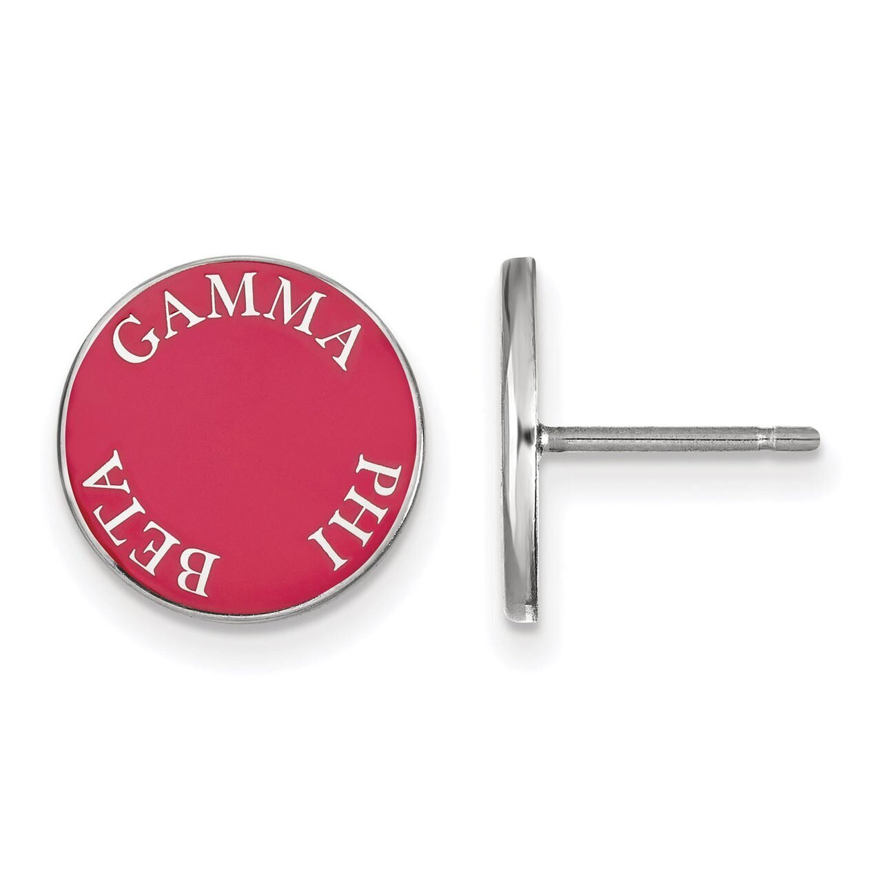 Gamma Phi Beta Enameled Post Earrings Sterling Silver SS019GPB, MPN: SS019GPB, 886774603018