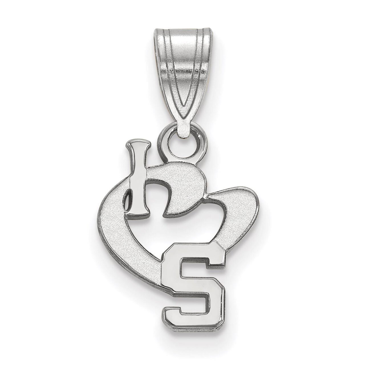 Michigan State University Small I love Logo Sterling Silver SS019MIS, MPN: SS019MIS, 886774690070