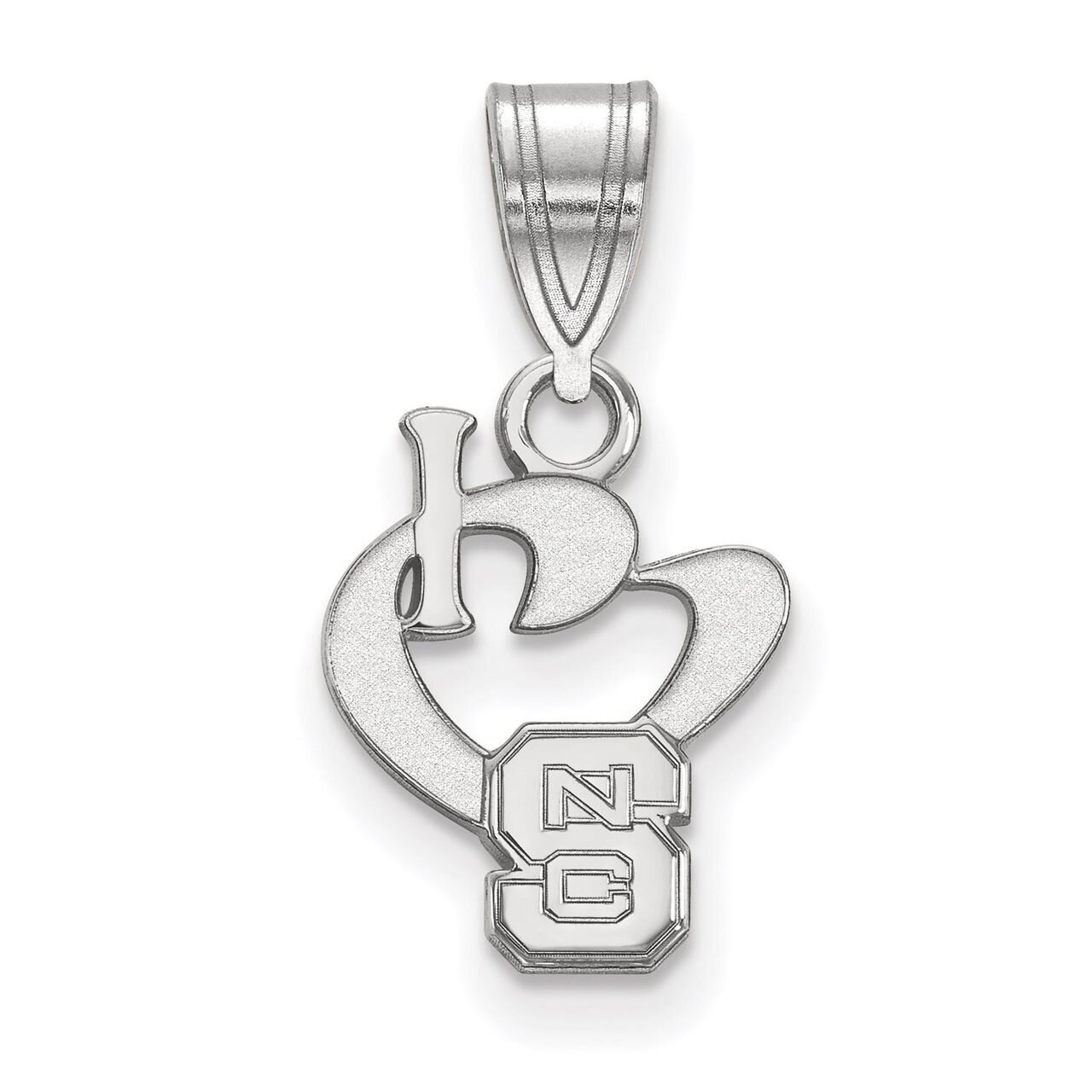 North Carolina State University Small I love Logo Sterling Silver SS019NCS, MPN: SS019NCS, 88677469…