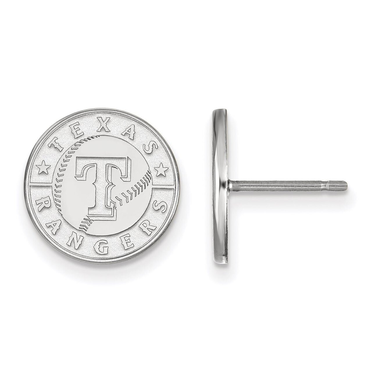 Texas Rangers Small Disc Earring Sterling Silver SS019RAN, MPN: SS019RAN, 886774628738