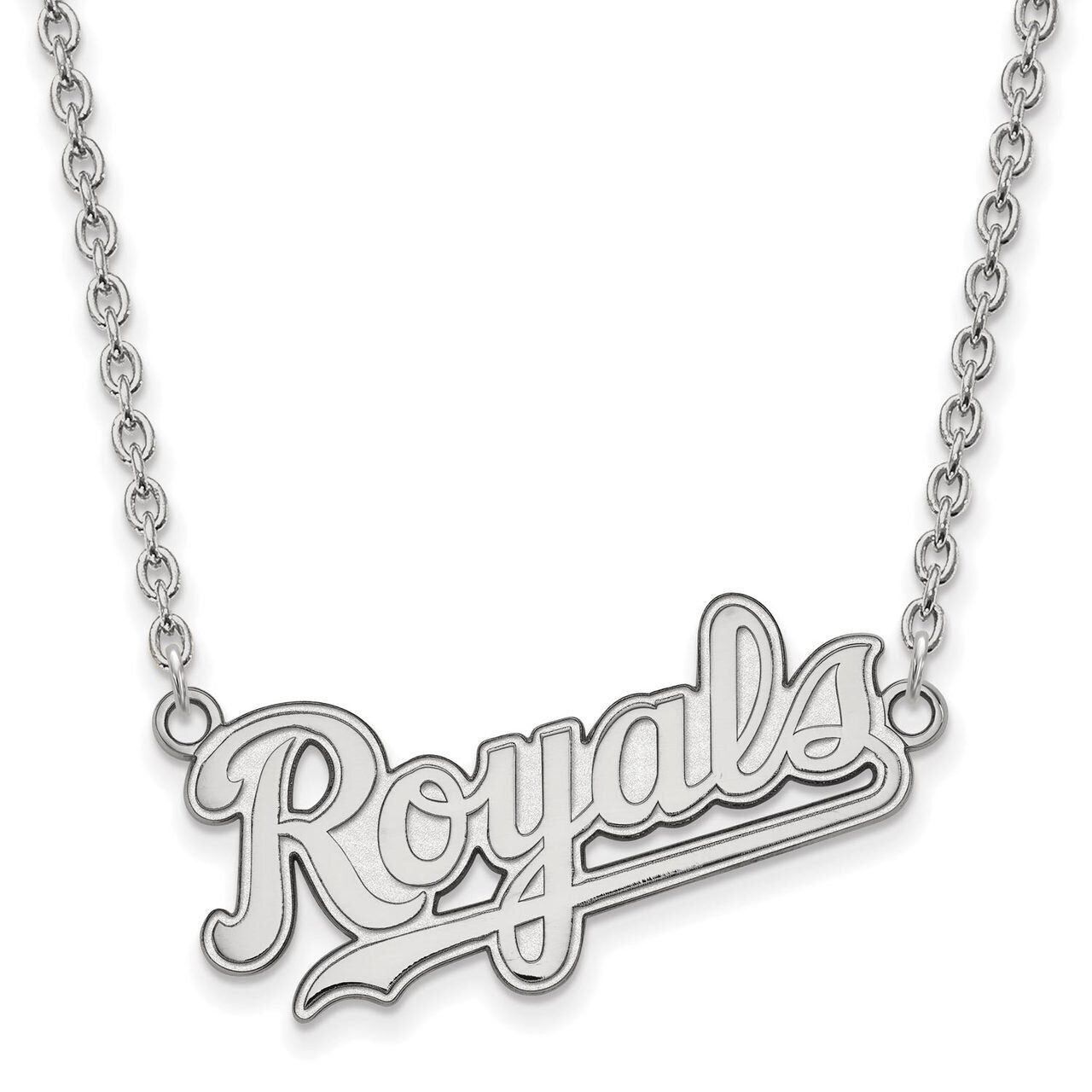 Kansas City Royals Large Pendant with Necklace Sterling Silver SS019ROY-18, MPN: SS019ROY-18, 88677…