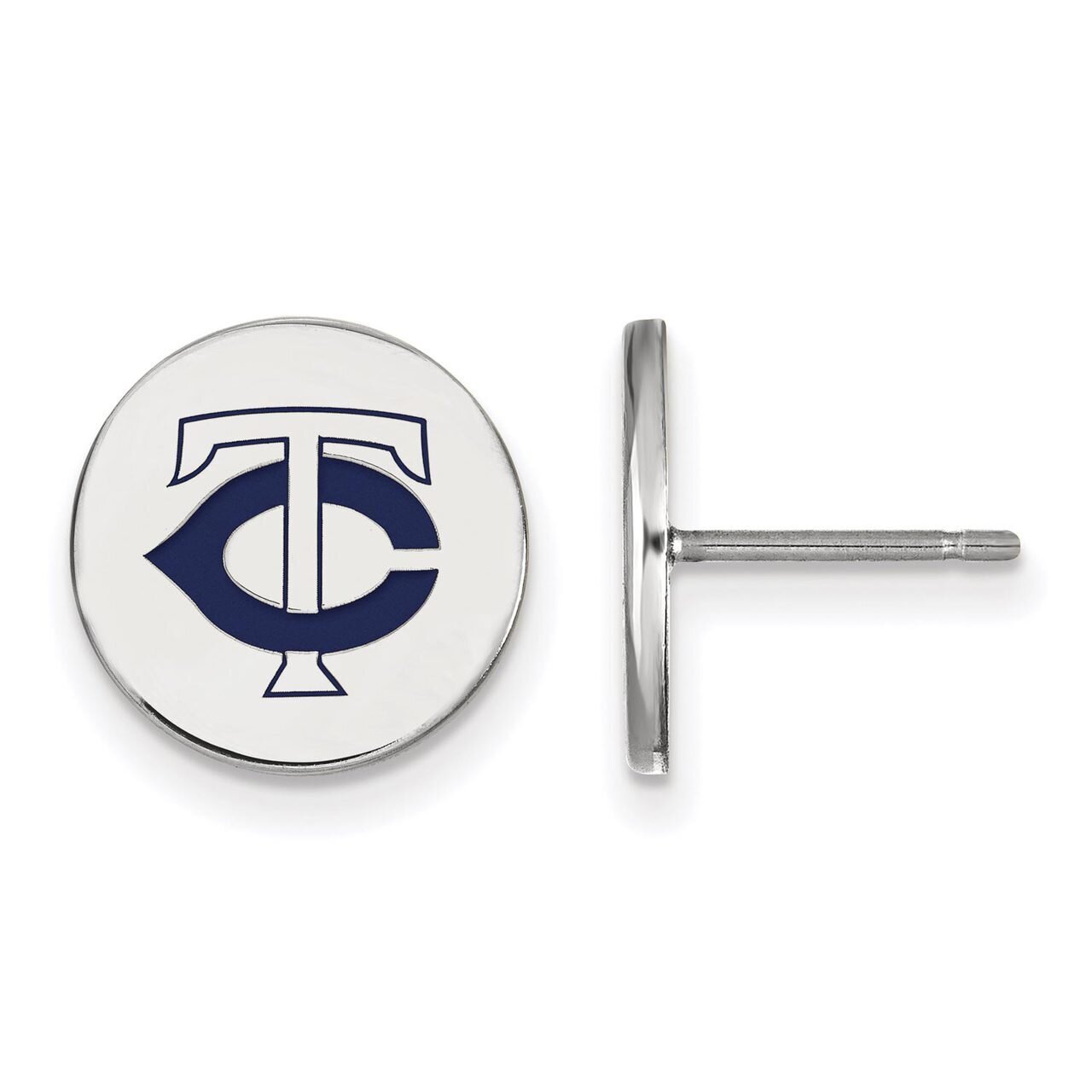Minnesota Twins Small Enamel Disc Earring Sterling Silver SS019TWN, MPN: SS019TWN, 886774628790