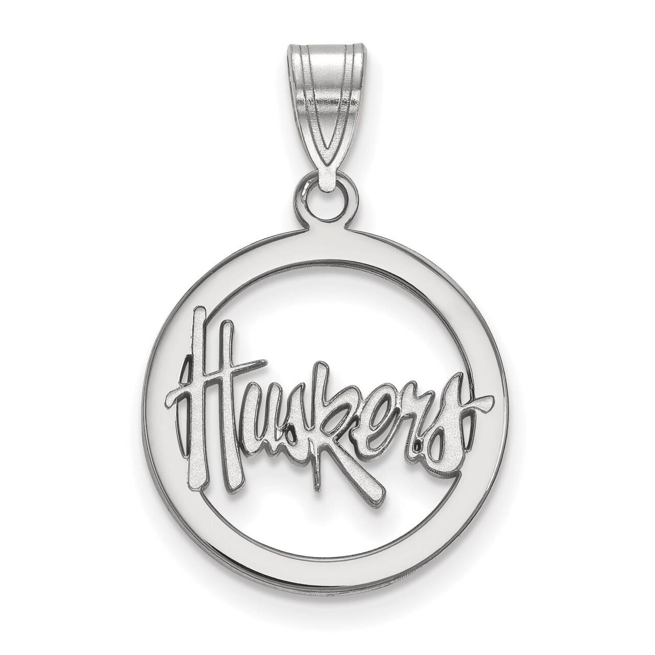 University of Nebraska Sm Pendant in Circle Sterling Silver SS019UNE, MPN: SS019UNE, 886774713052