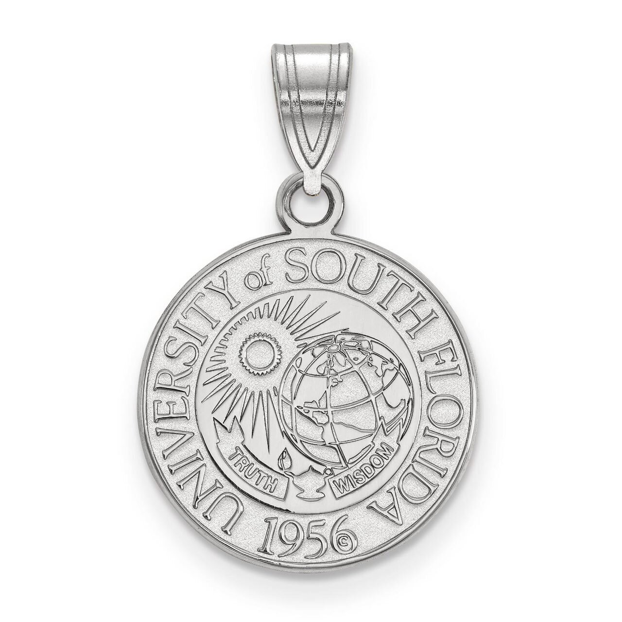 University of South Florida Medium Crest Pendant Sterling Silver SS019USFL