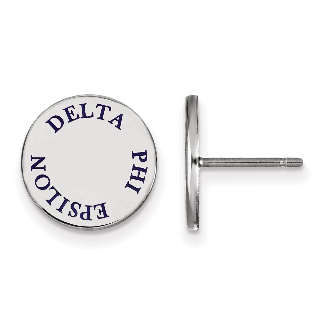 Delta Phi Epsilon Enameled Post Earrings Sterling Silver SS020DPH, MPN: SS020DPH, 886774603254