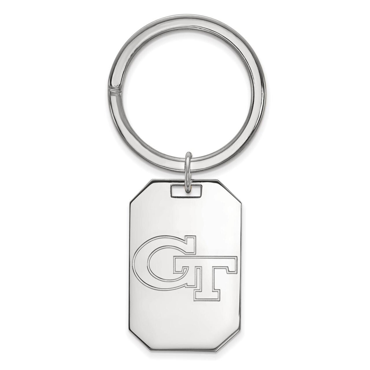 Georgia Institute of Technology Key Chain Sterling Silver SS020GT