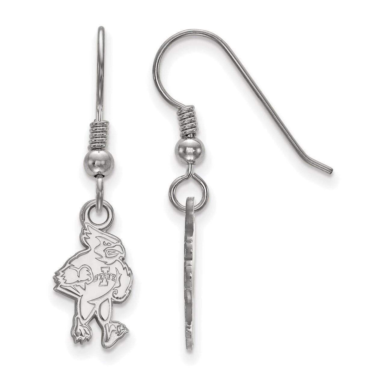 Iowa State University Small Dangle Earring Wire Sterling Silver SS020IAS, MPN: SS020IAS, 8867746865…
