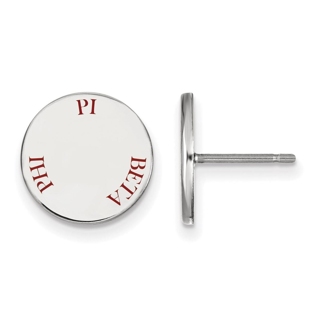 Pi Beta Phi Enameled Post Earrings Sterling Silver SS020PBP, MPN: SS020PBP, 886774603315