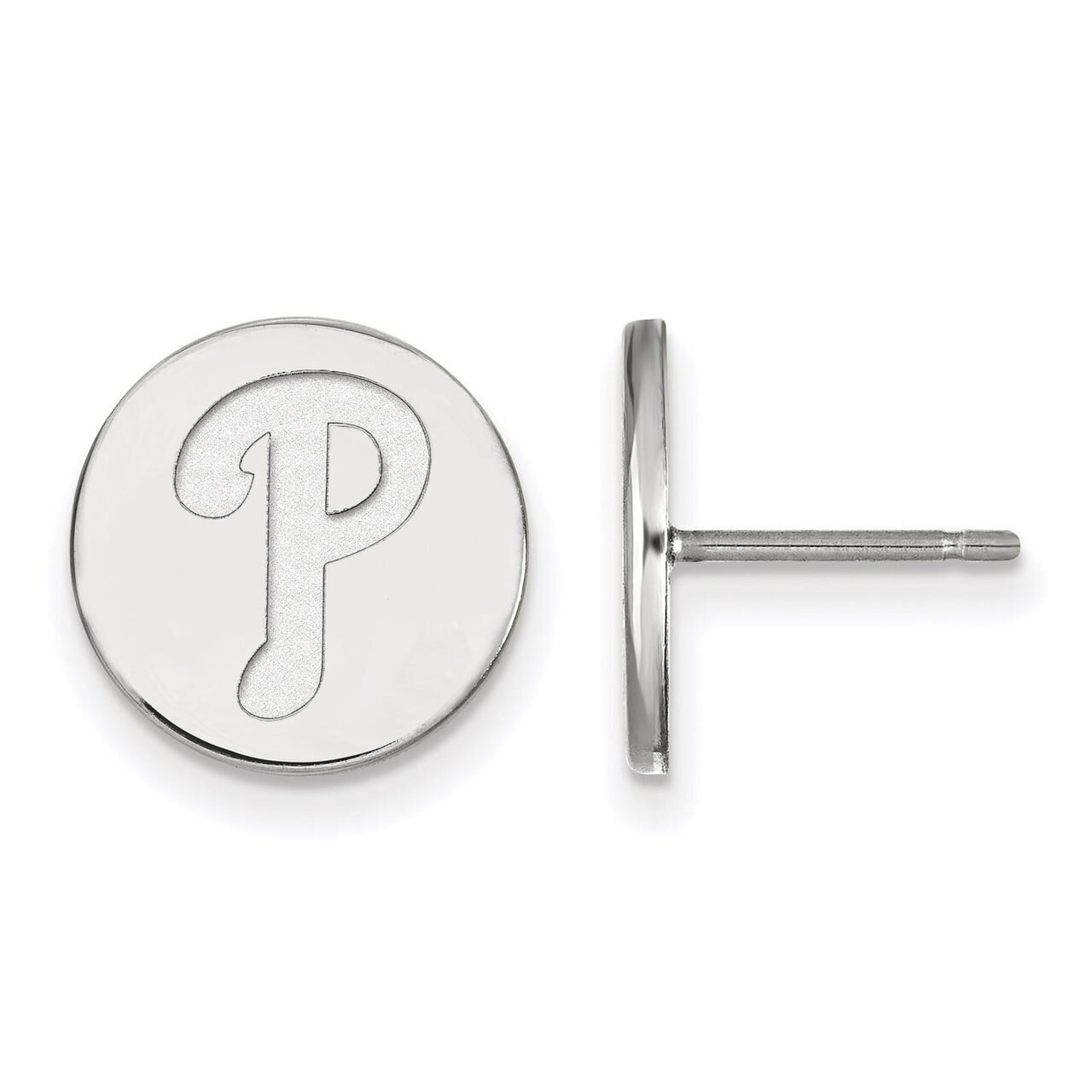 Philadelphia Phillies Small Disc Earring Sterling Silver SS020PHI