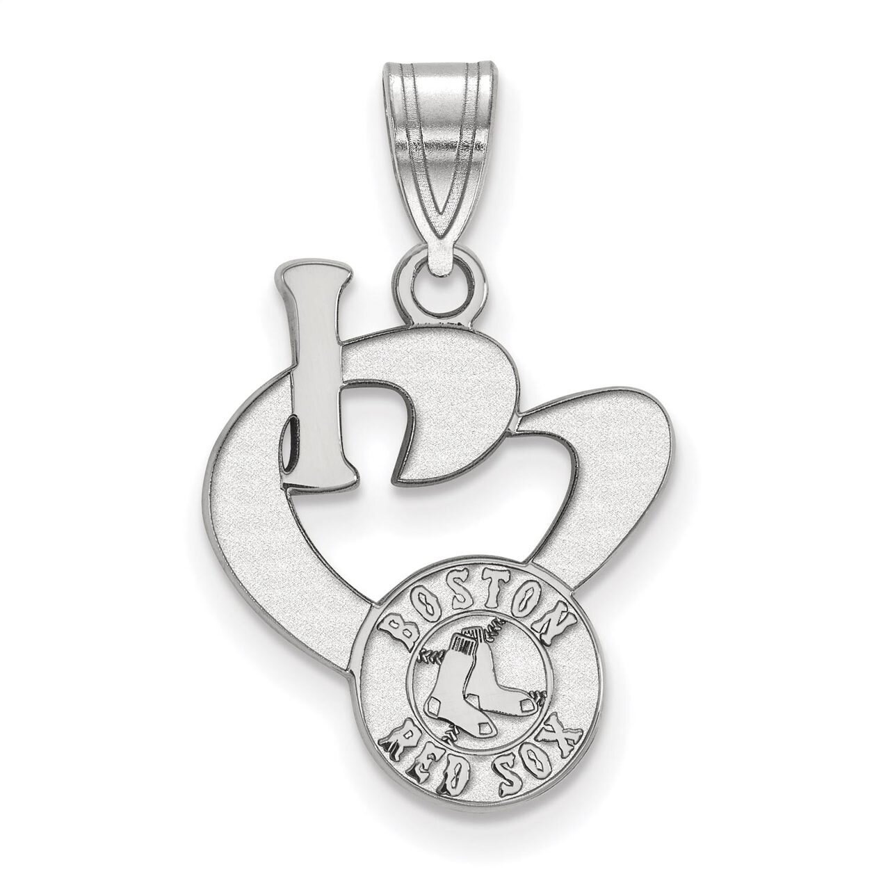 Boston Red Sox Large I love Logo Sterling Silver SS020RSO, MPN: SS020RSO, 886774628998