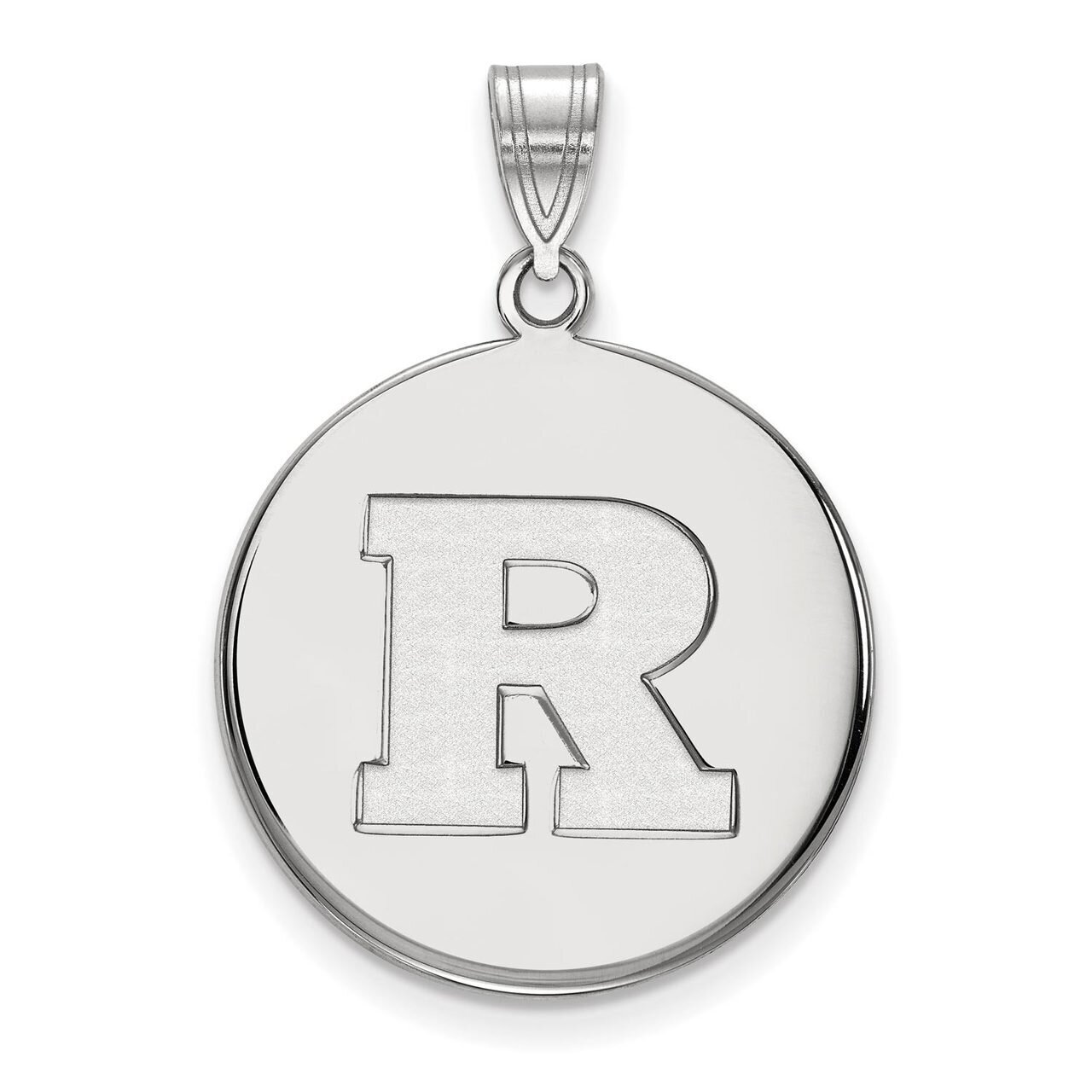 Rutgers Large Disc Pendant Sterling Silver SS020RUT, MPN: SS020RUT, 886774697017