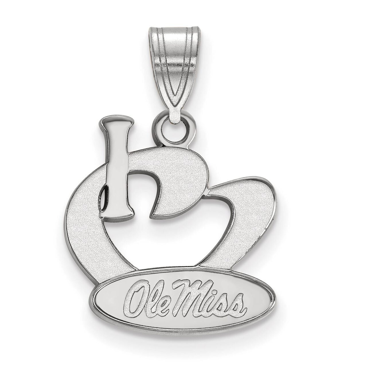 University of Missisippi Large I love Logo Sterling Silver SS020UMS, MPN: SS020UMS, 886774711911