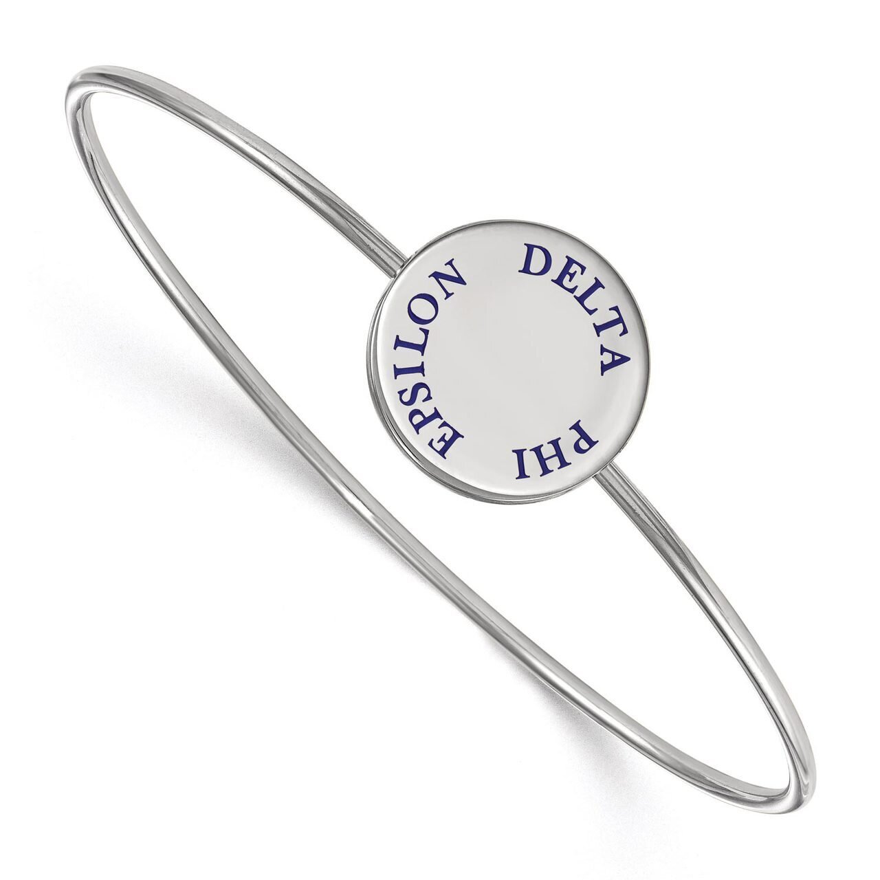 Delta Phi Epsilon Enameled Slip-on Bangle Sterling Silver SS021DPH-7, MPN: SS021DPH-7, 886774603513