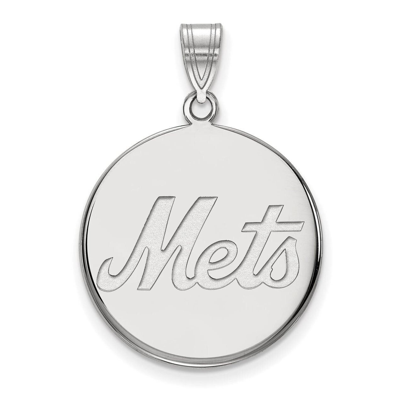 New York Mets Large Disc Pendant Sterling Silver SS021MET, MPN: SS021MET, 886774629124