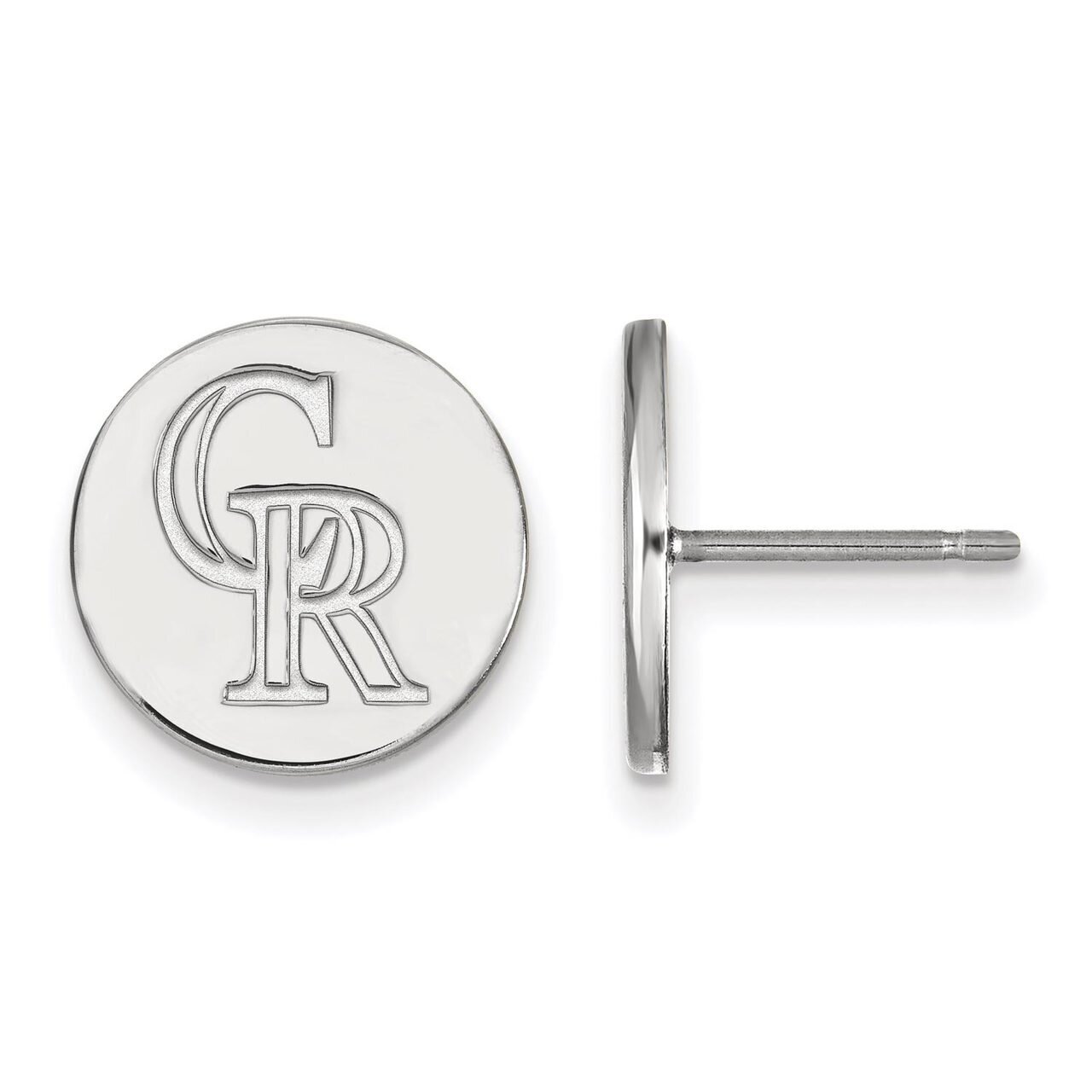 Colorado Rockies Small Disc Earring Sterling Silver SS021ROK, MPN: SS021ROK, 886774629186