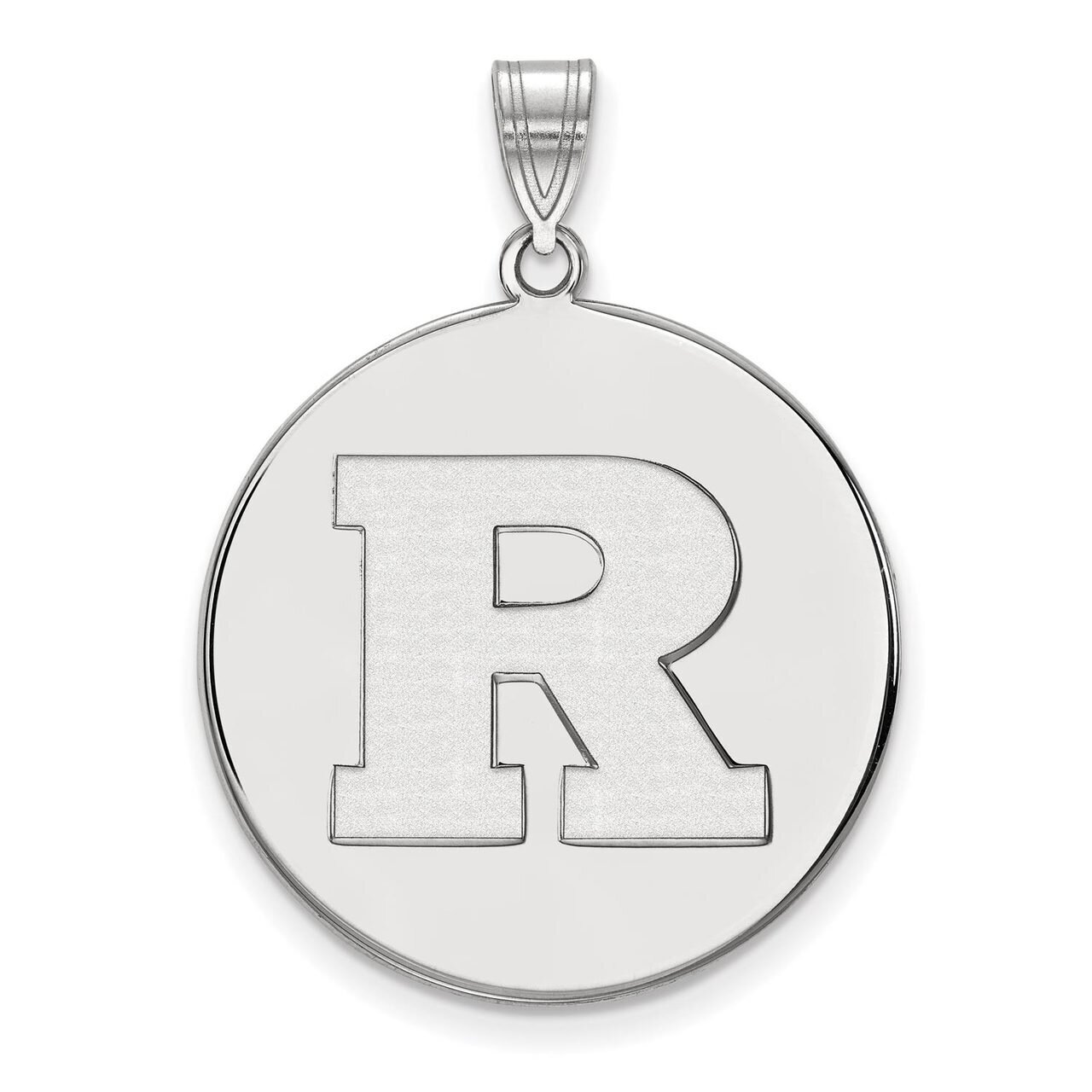 Rutgers Extra Large Disc Pendant Sterling Silver SS021RUT, MPN: SS021RUT, 886774697116