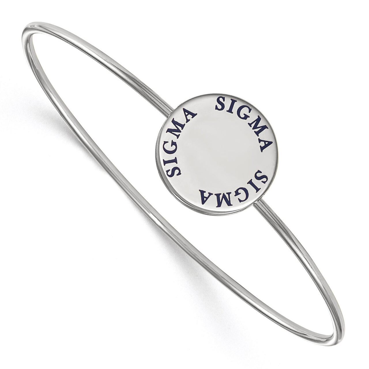 Sigma Sigma Sigma Enameled Slip-on Bangle Sterling Silver SS021SSS-7, MPN: SS021SSS-7, 886774603612