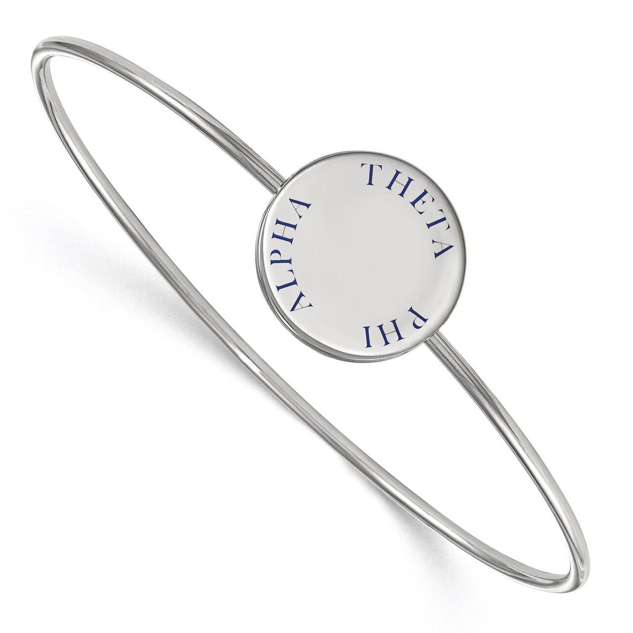 Theta Phi Alpha Enameled Slip-on Bangle Sterling Silver SS021TPA-7, MPN: SS021TPA-7, 886774603629