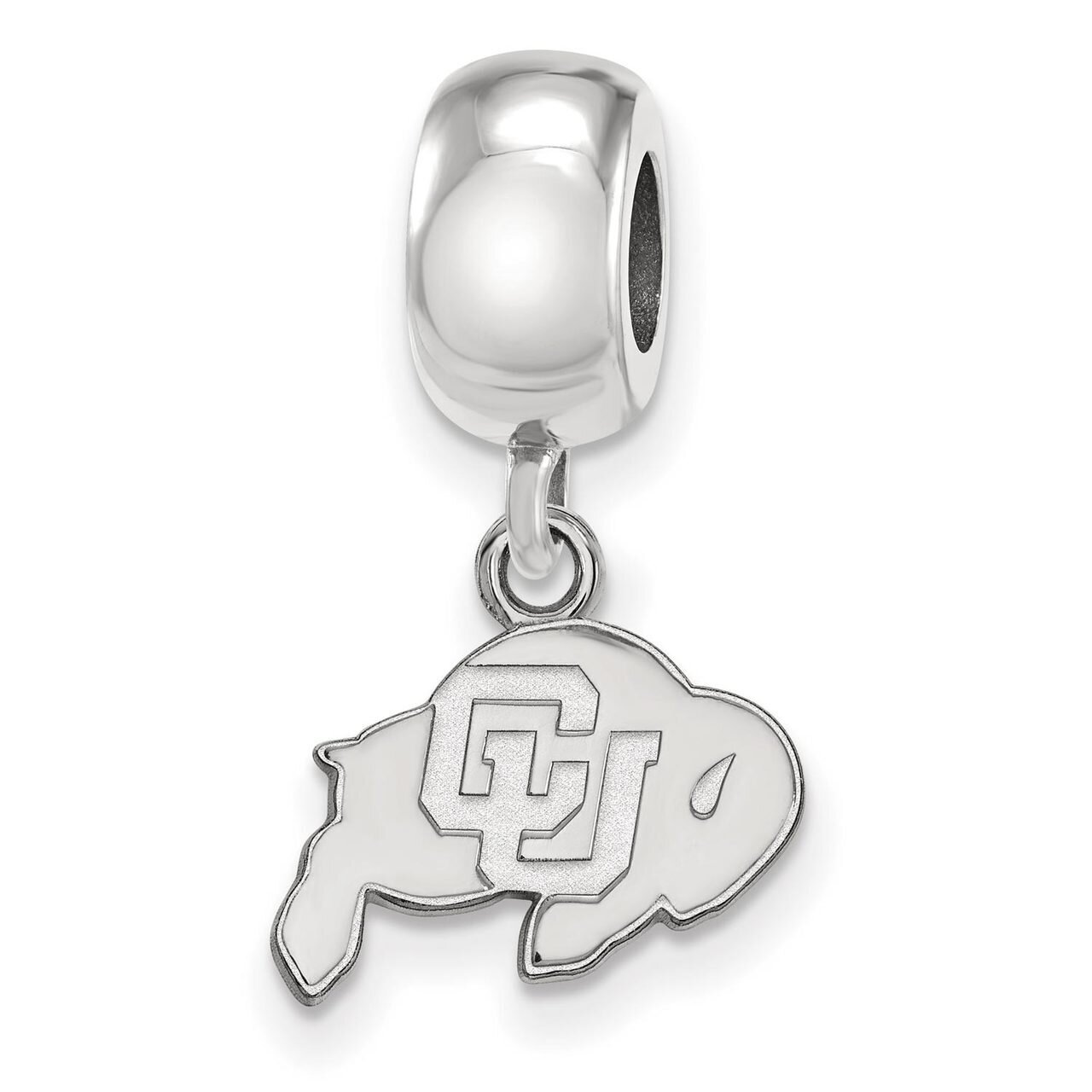 University of Colorado Bead Charm Extra Small Dangle Sterling Silver SS022UCO