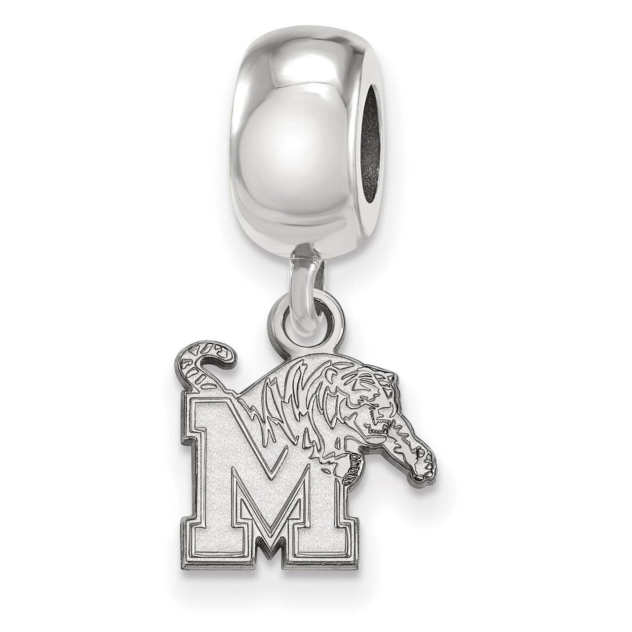 University of Memphis Bead Charm Extra Small Dangle Sterling Silver SS022UMP, MPN: SS022UMP, 886774…