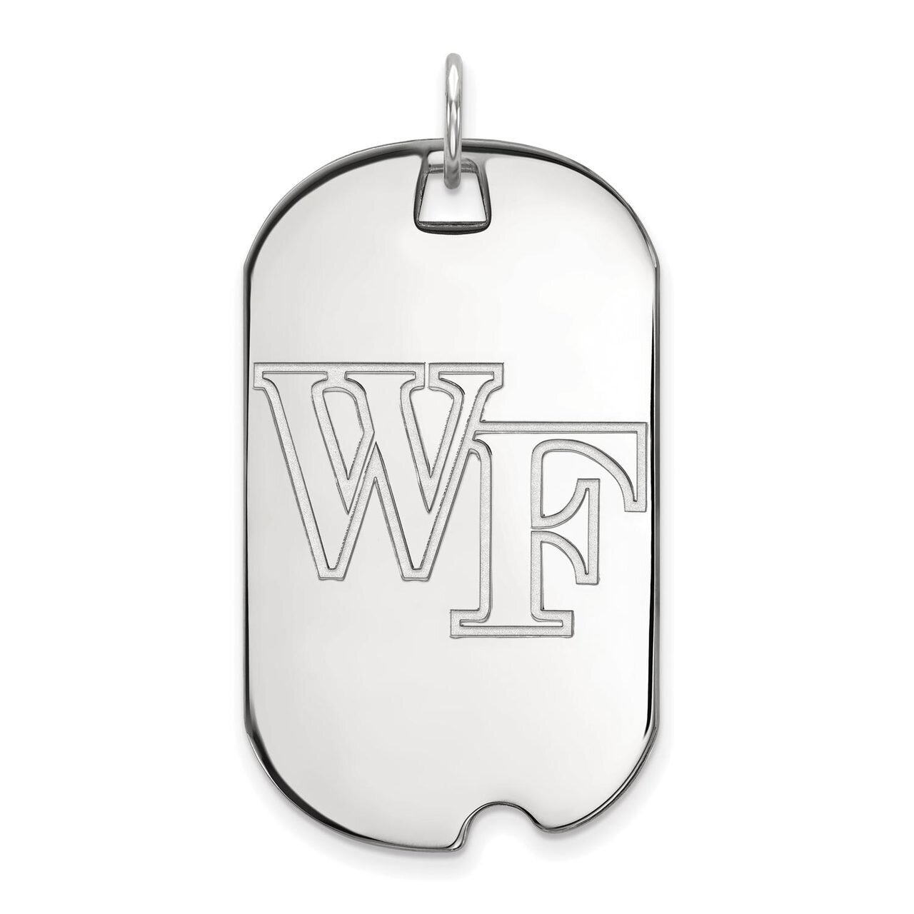 Wake Forest University Large Dog Tag Sterling Silver SS022WFU, MPN: SS022WFU, 886774720869