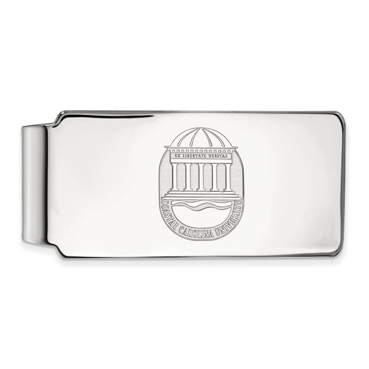 Coastal Carolina University Money Clip Crest Sterling Silver SS023CCU