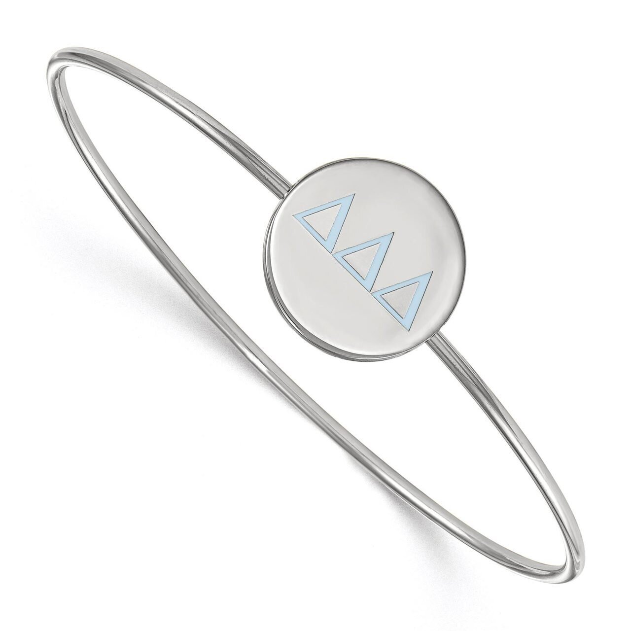 Delta Delta Delta Enameled Slip-on Bangle Sterling Silver SS023DDD-7, MPN: SS023DDD-7, 886774604015