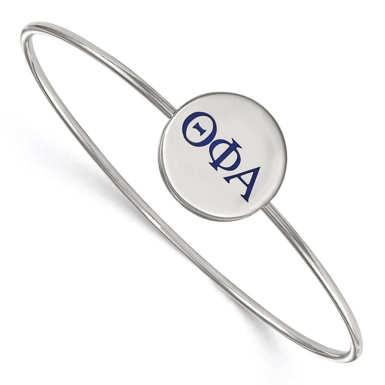 Theta Phi Alpha Enameled Slip-on Bangle Sterling Silver SS023TPA-7, MPN: SS023TPA-7, 886774604145