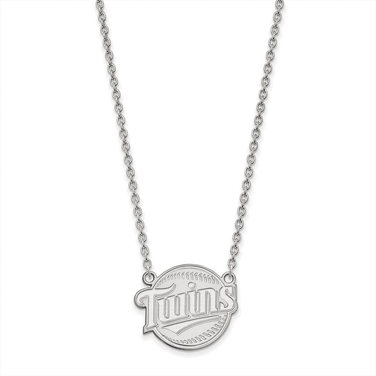 Minnesota Twins Large Pendant with Necklace Sterling Silver SS023TWN-18, MPN: SS023TWN-18, 88677462…