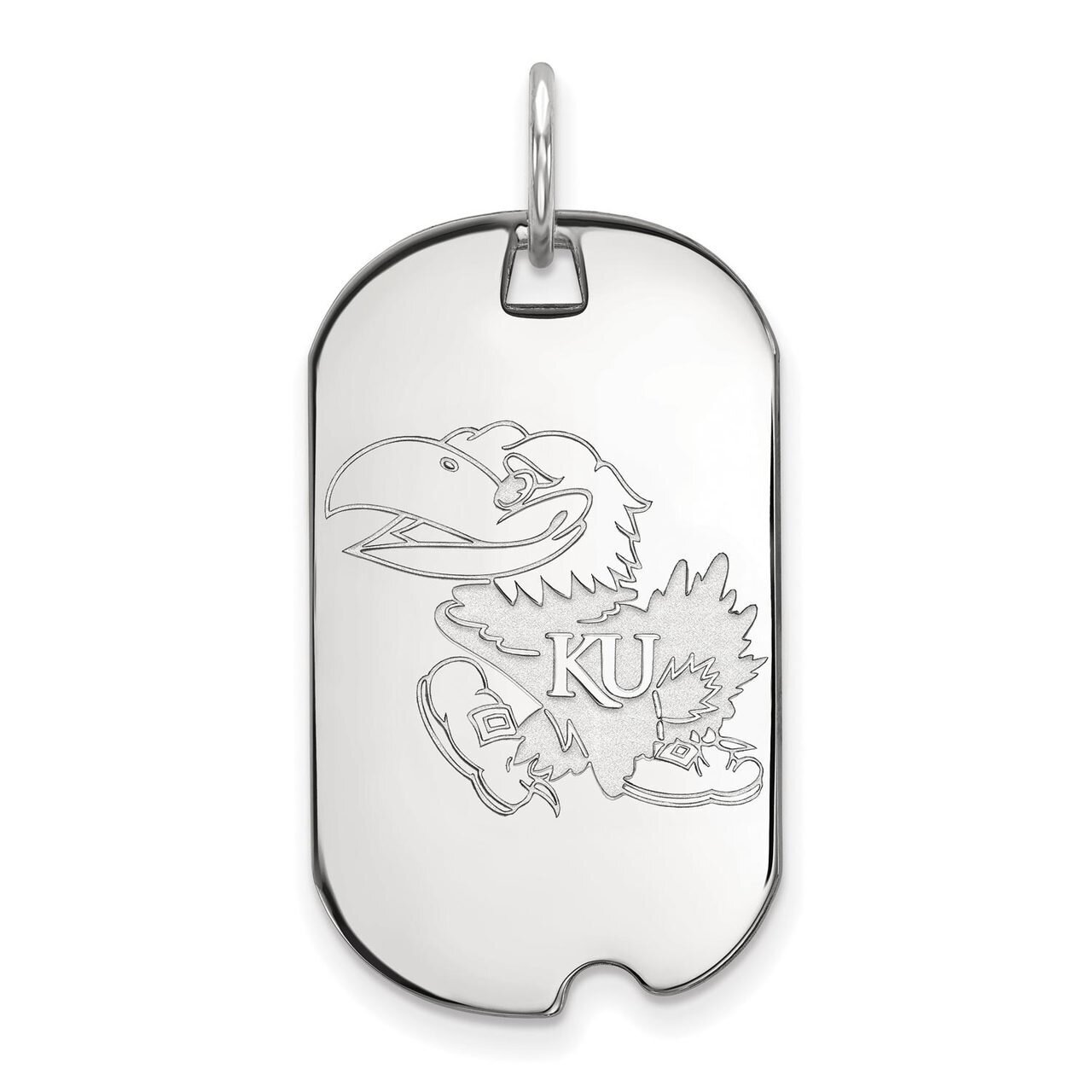 University of Kansas Small Dog Tag Sterling Silver SS023UKS, MPN: SS023UKS, 886774708744