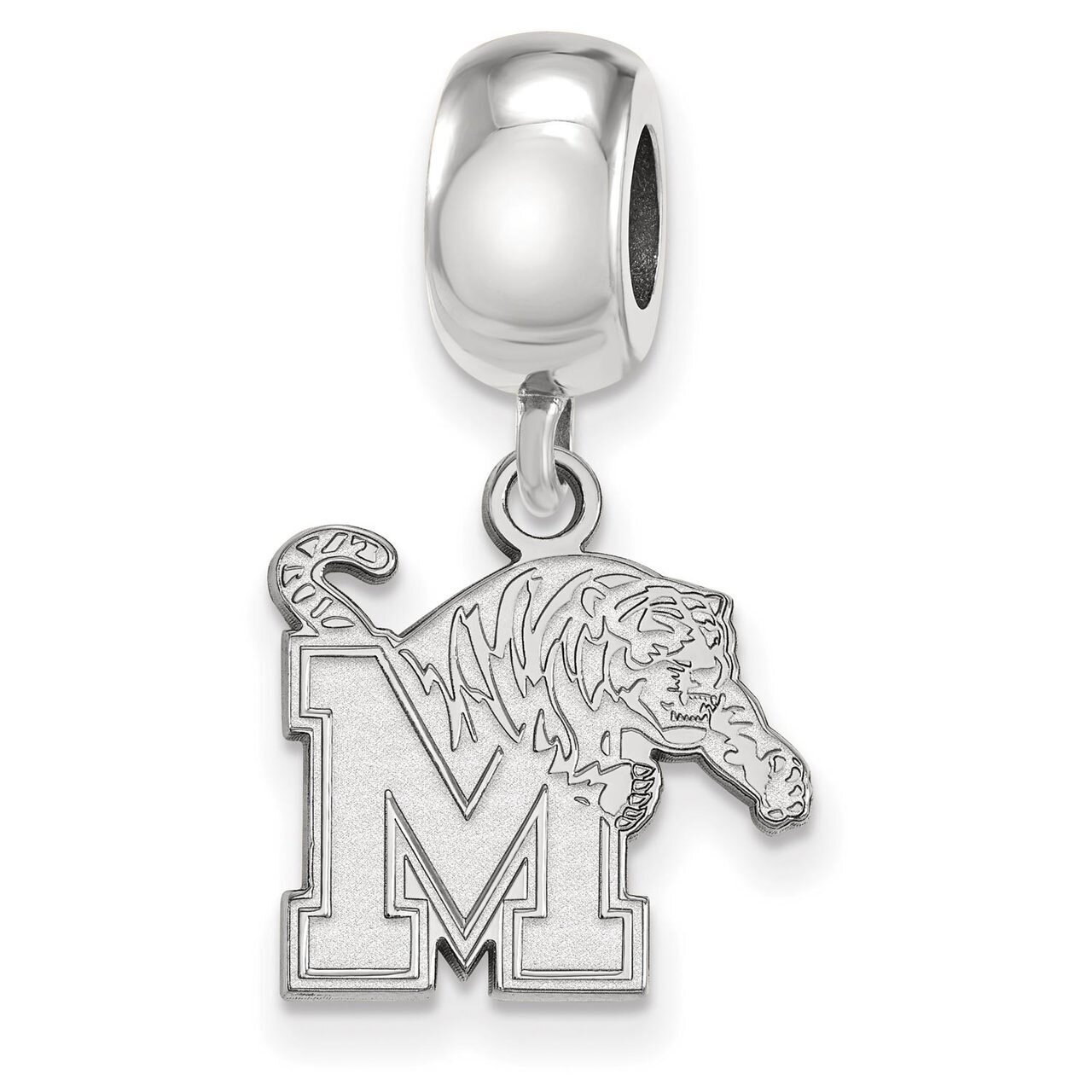 University of Memphis Bead Charm Small Dangle Sterling Silver SS023UMP, MPN: SS023UMP, 886774711003