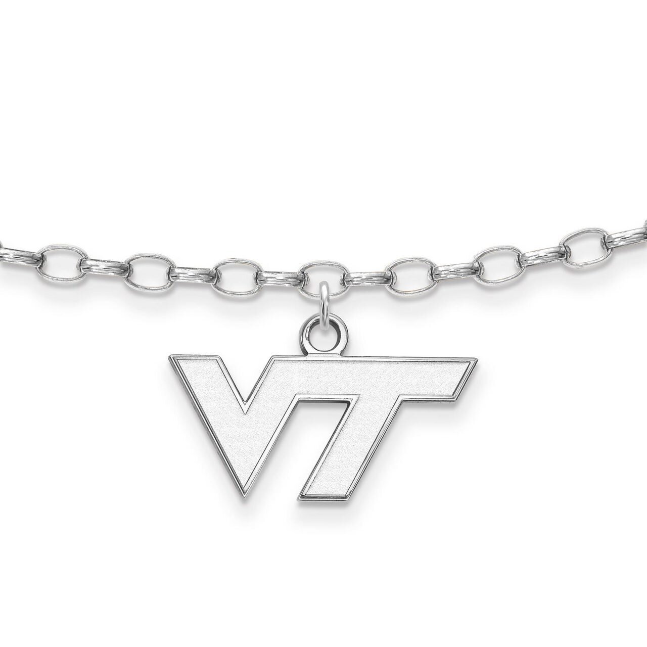 Virginia Tech Anklet Sterling Silver SS024VTE