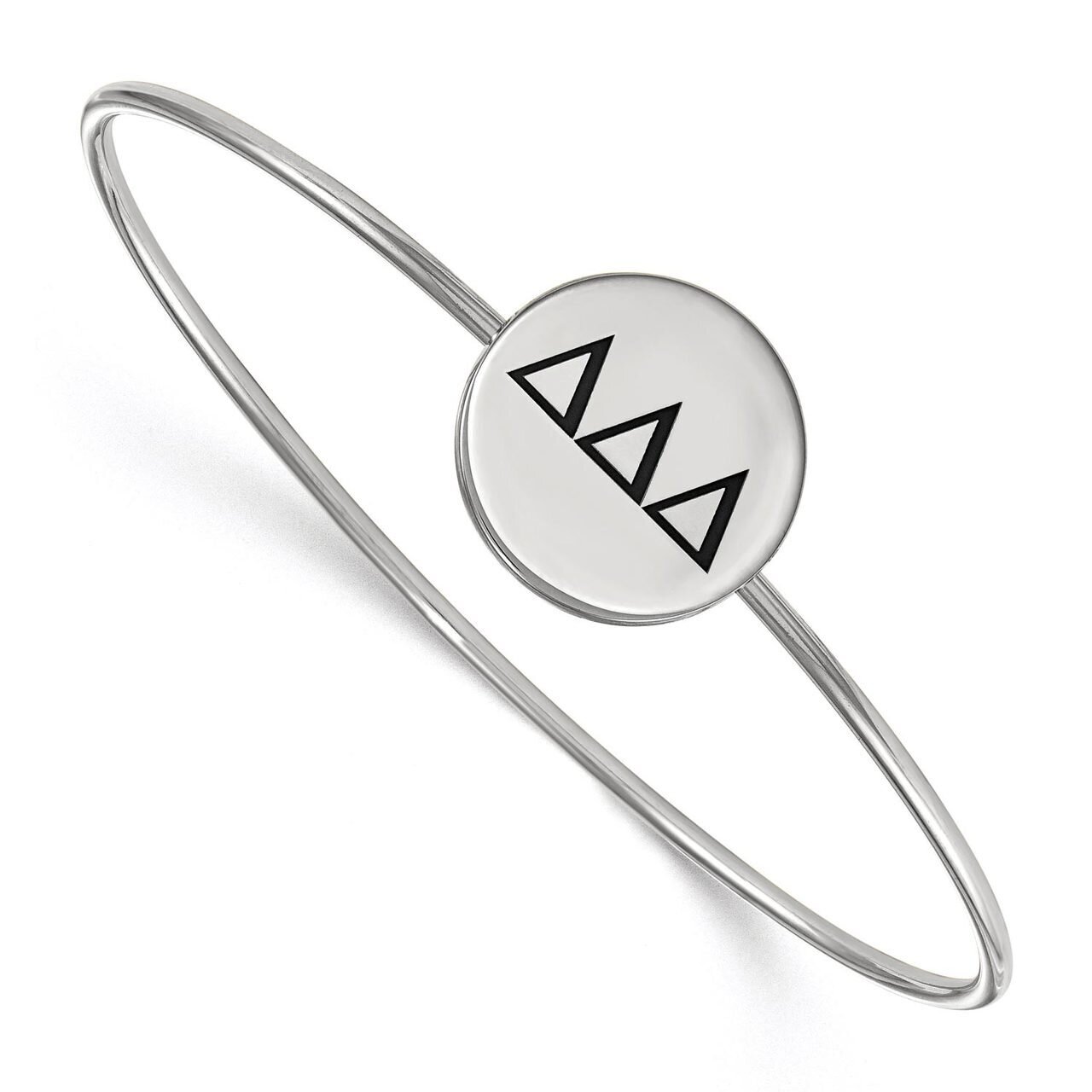 Delta Delta Delta Enameled Slip-on Bangle Sterling Silver SS025DDD-7, MPN: SS025DDD-7, 886774604534