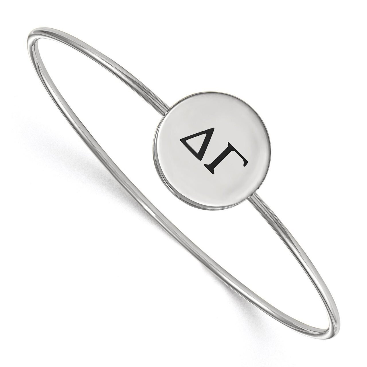 Delta Gamma Enameled Slip-on Bangle Sterling Silver SS025DG-7, MPN: SS025DG-7, 886774604541