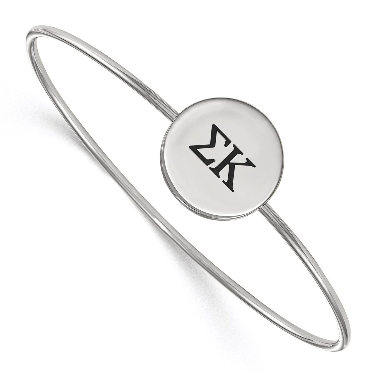 Sigma Kappa Enameled Slip-on Bangle Sterling Silver SS025SKP-7, MPN: SS025SKP-7, 886774604640
