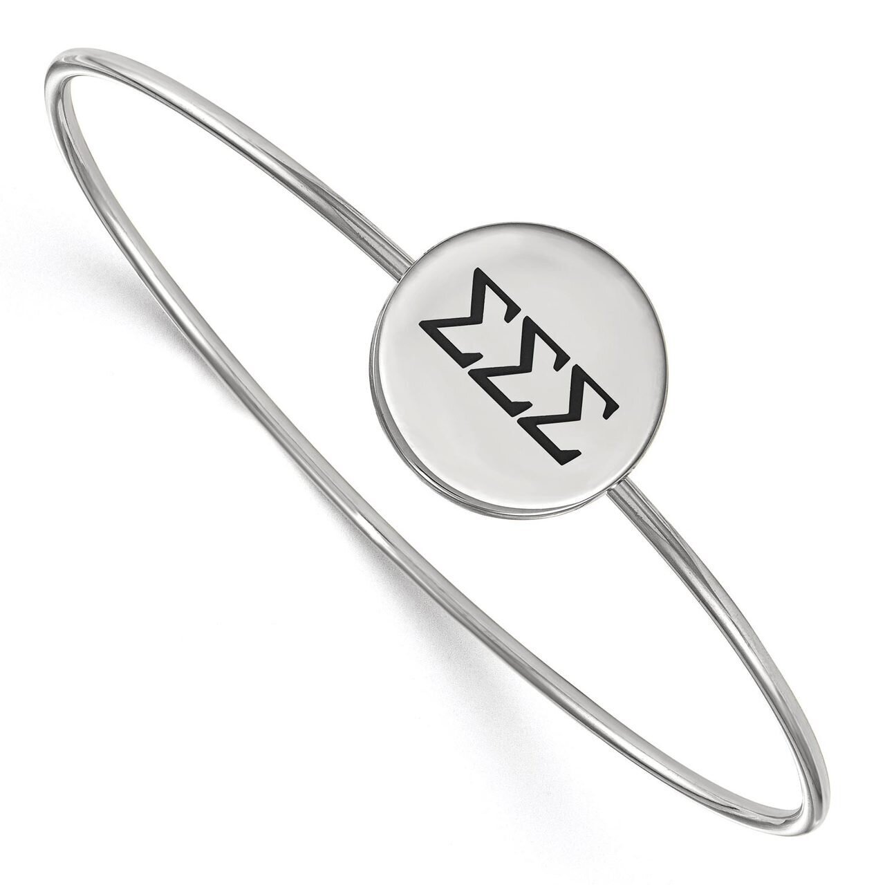 Sigma Sigma Sigma Enameled Slip-on Bangle Sterling Silver SS025SSS-7, MPN: SS025SSS-7, 886774604657