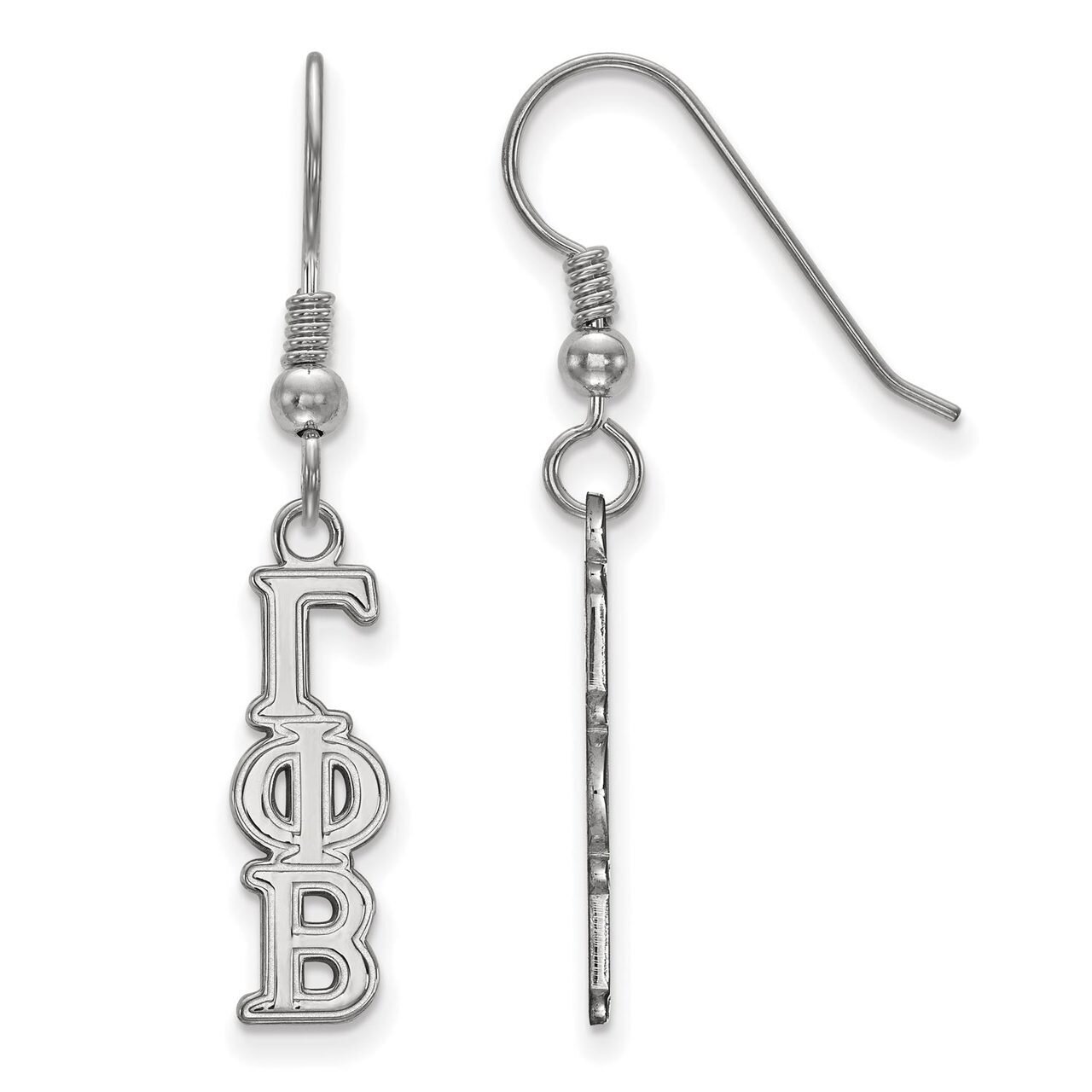 Gamma Phi Beta Small Dangle Earrings Sterling Silver SS026GPB, MPN: SS026GPB, 886774604831