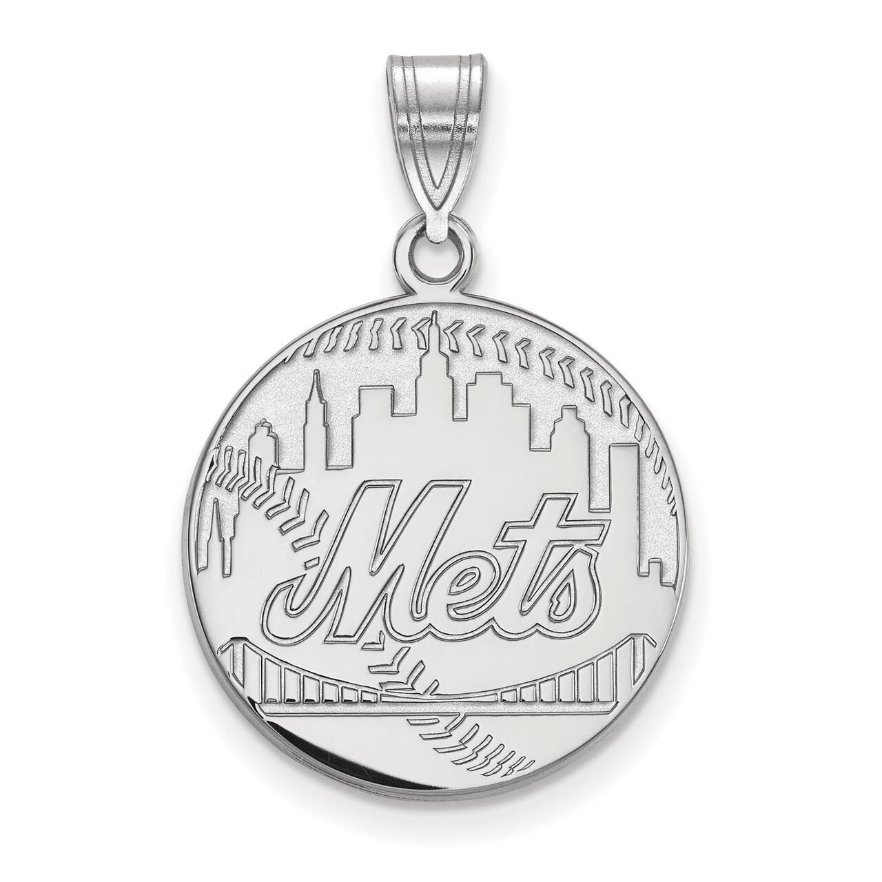 New York Mets Large Pendant Sterling Silver SS026MET