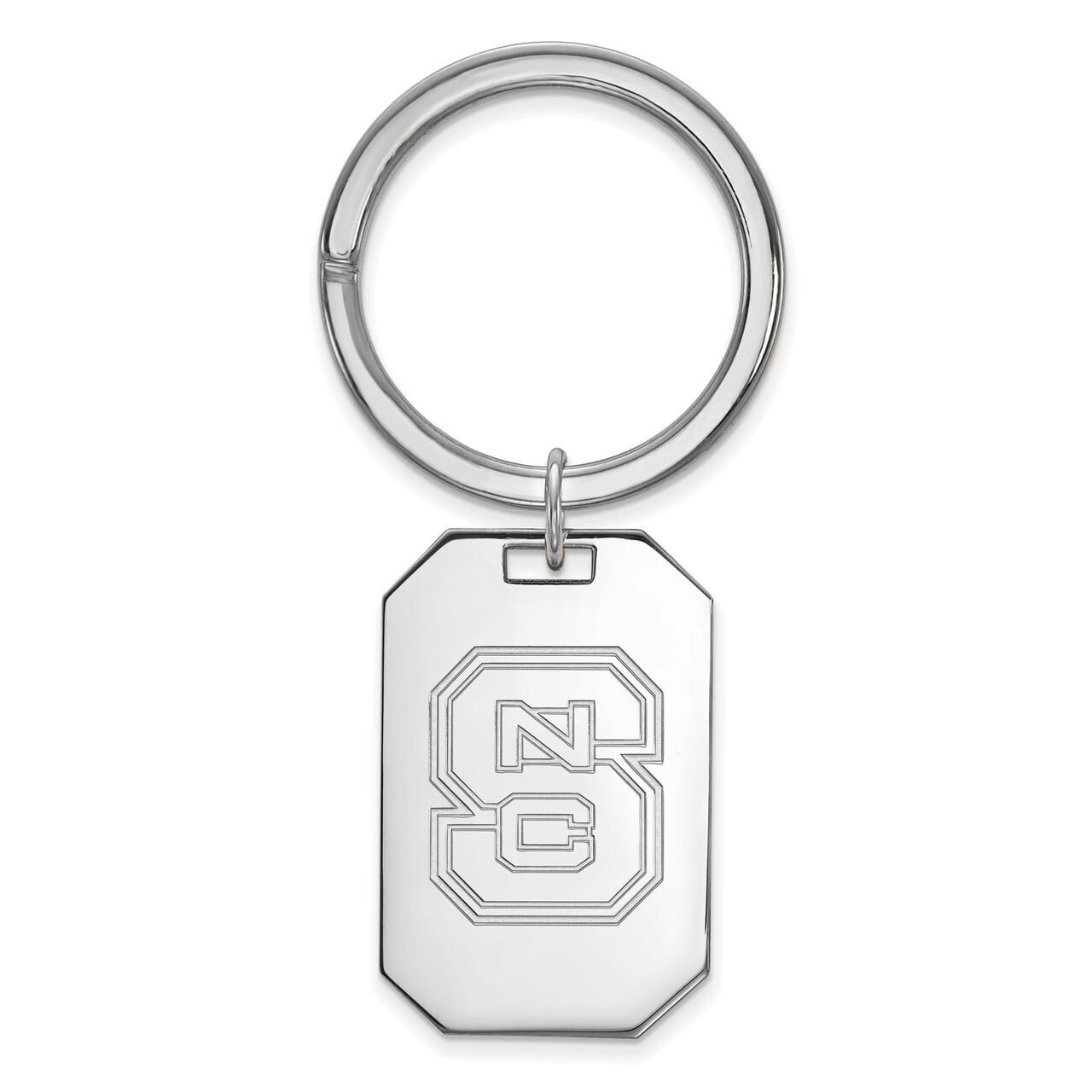 North Carolina State University Key Chain Sterling Silver SS026NCS