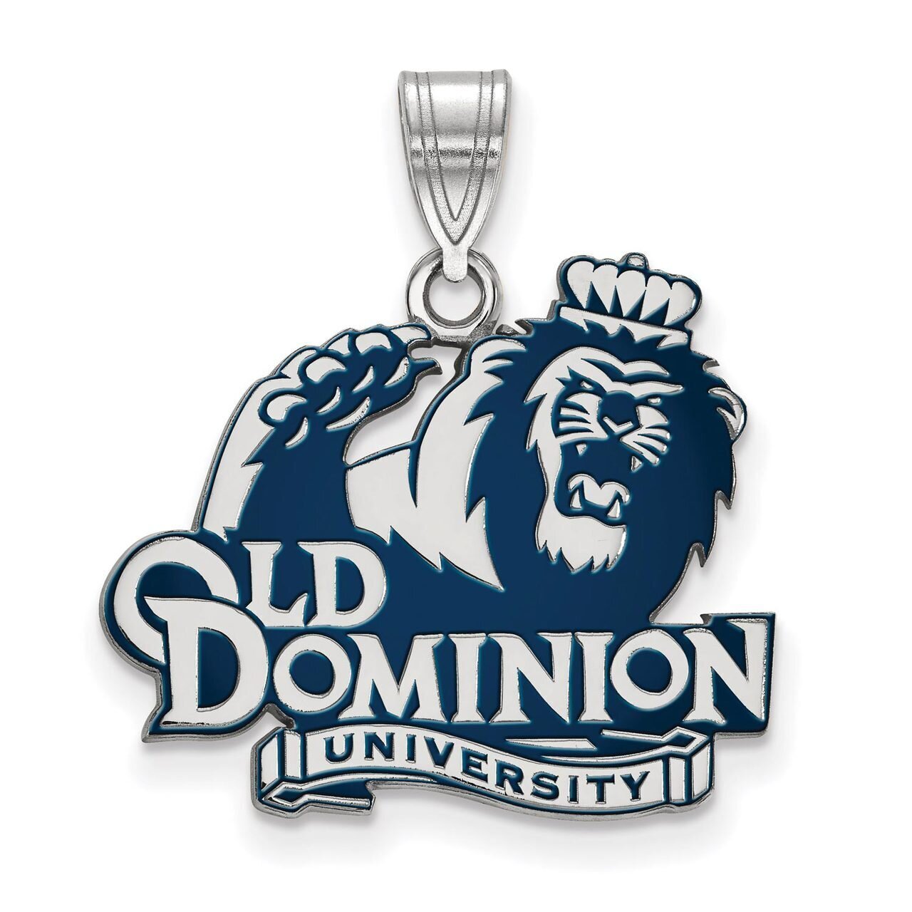 Old Dominion University Large Enamel Pendant Sterling Silver SS026ODU, MPN: SS026ODU, 886774694856