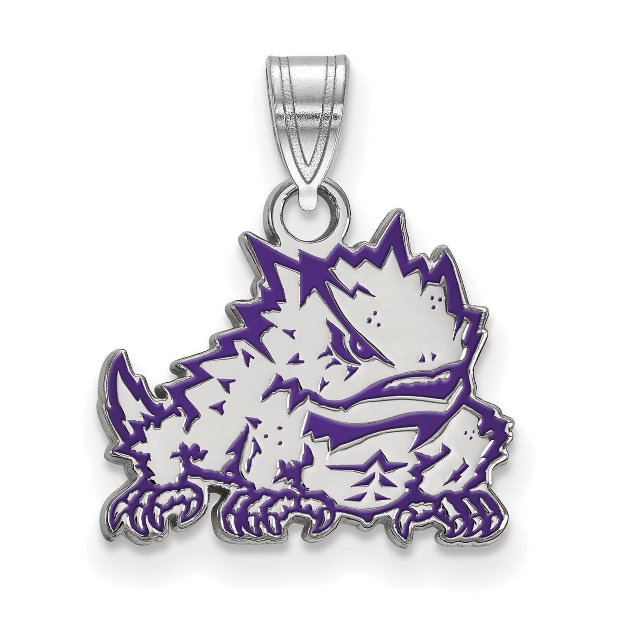 Texas Christian University Small Enamel Pendant Sterling Silver SS026TCU, MPN: SS026TCU, 8867747002…